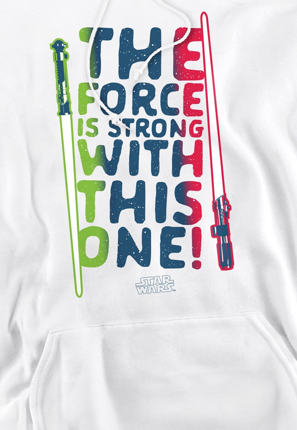 

Толстовка с капюшоном FORCE IS STRONG Star Wars, белый