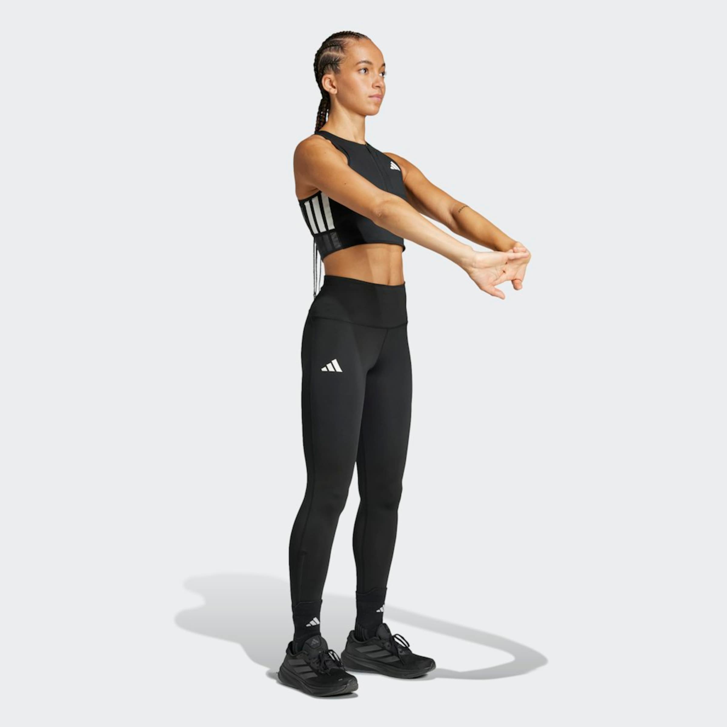 Adidas Performance Спортивный топ 'Adizero' в черном цвете — фото 3