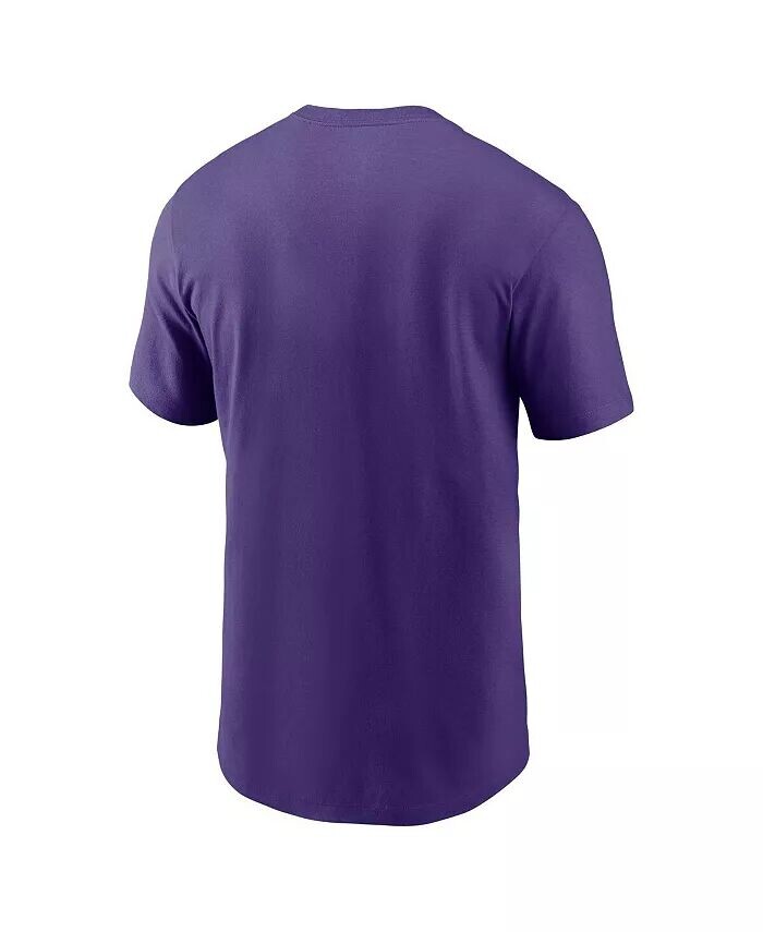 Мужская фиолетовая футболка для гимнастики LSU Tigers Nike, фиолетовый — фото 3