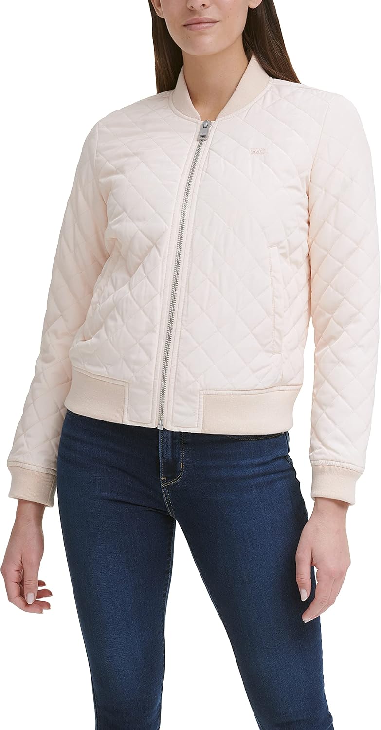 

Levi's Женская стеганая бомбер с бриллиантами, Shell Pink
