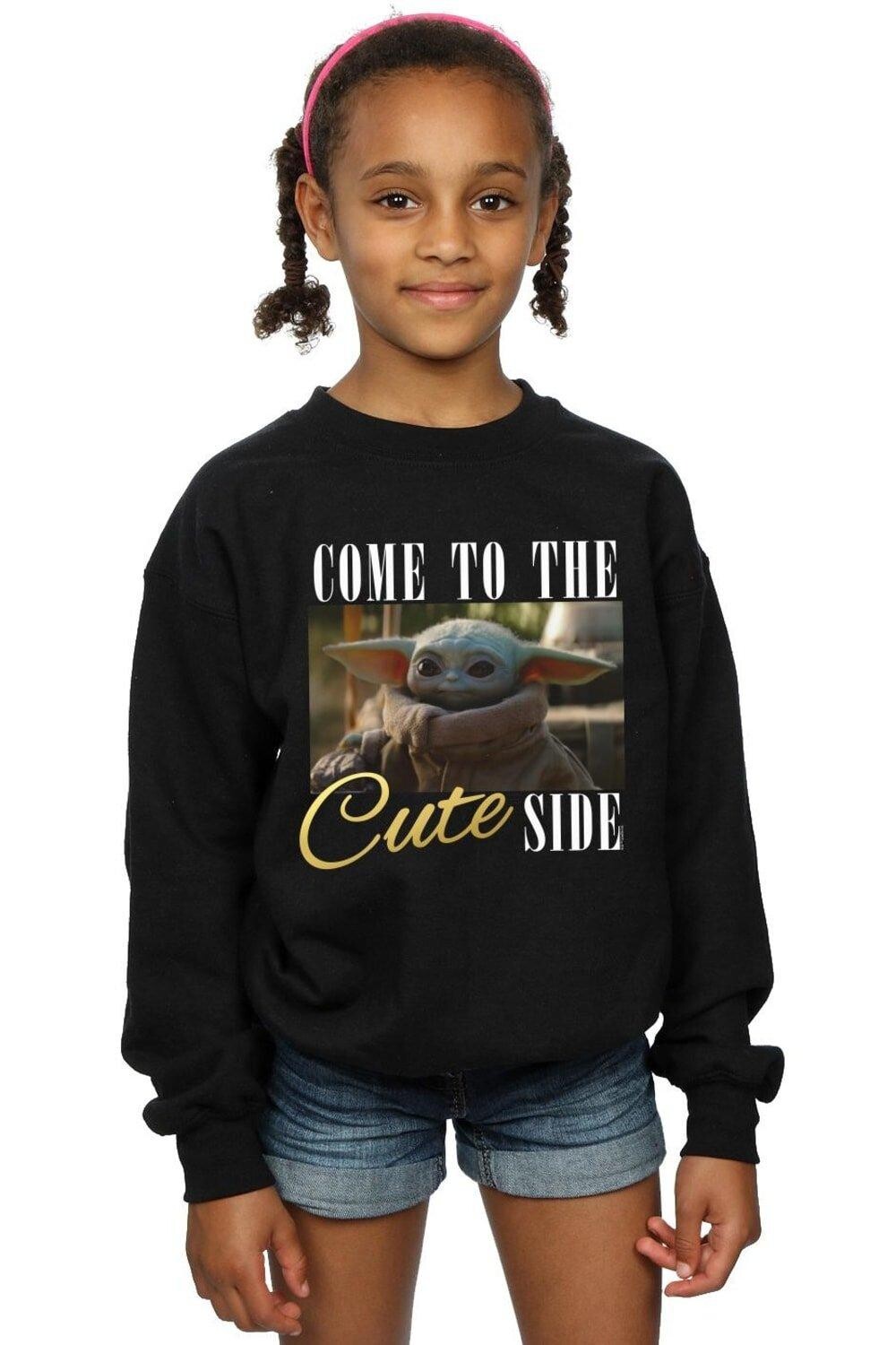 

Толстовка The Mandalorian Come To The Cute Side Star Wars, черный