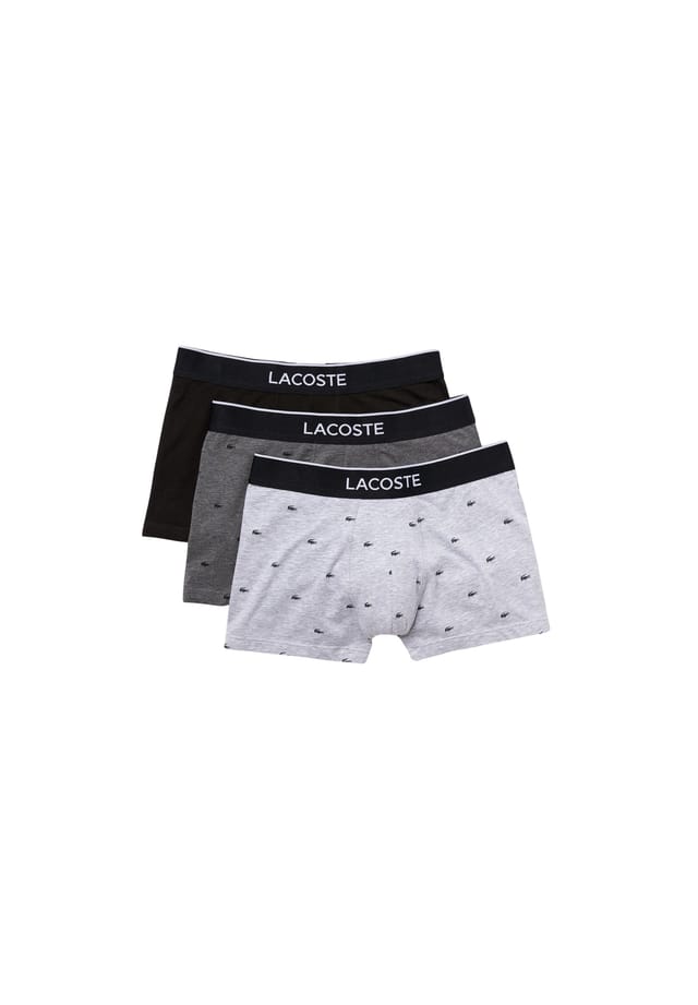 

Шорты 3 пары трусов-боксеров Lacoste, мультиколор