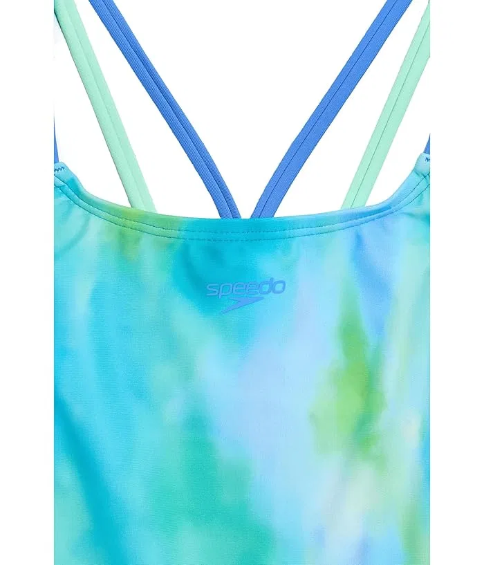Купальник-танкини с тонкими бретелями Speedo Kids, Periwinkle Blue — фото 3