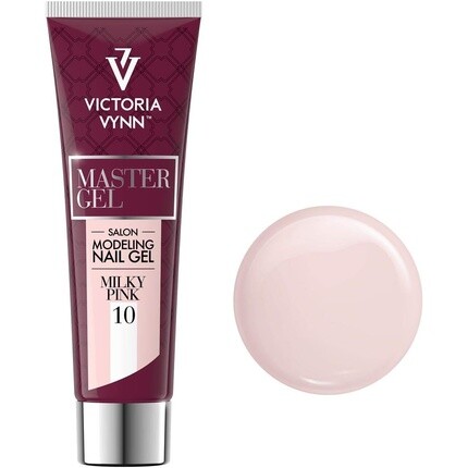 Master Gel UV LED Моделирующий гель-акриловый конструктор 10 молочно-розовый 60 г Victoria Vynn