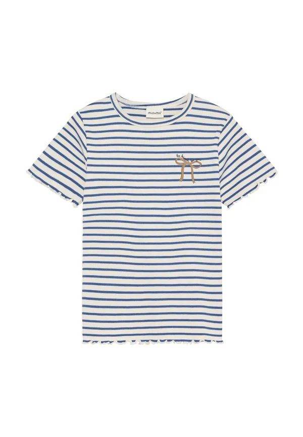 

Футболка с коротким рукавом и принтом Minymo, Dutch Blue