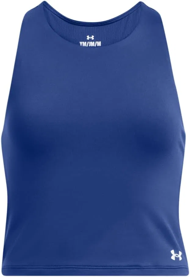 Топ-танк детский Under Armour Motion Crop Tank, Tech Blue / White