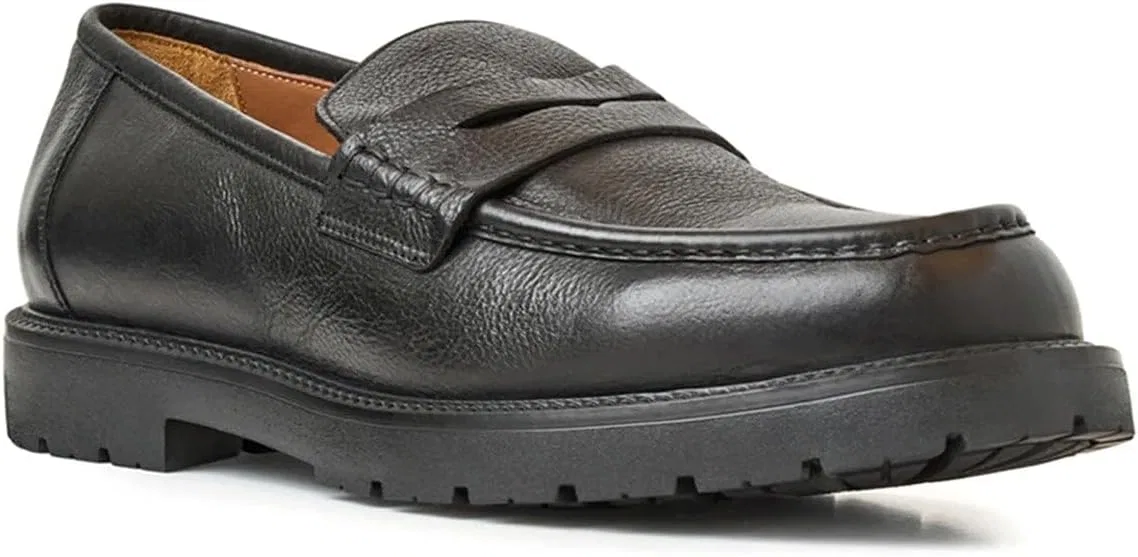 Лоферы мужские Aquatalia Blake, Black Tumbled — фото 2