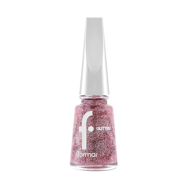 

Блестящий лак для ногтей Flormar, цвет 39 red in silver, 11 мл