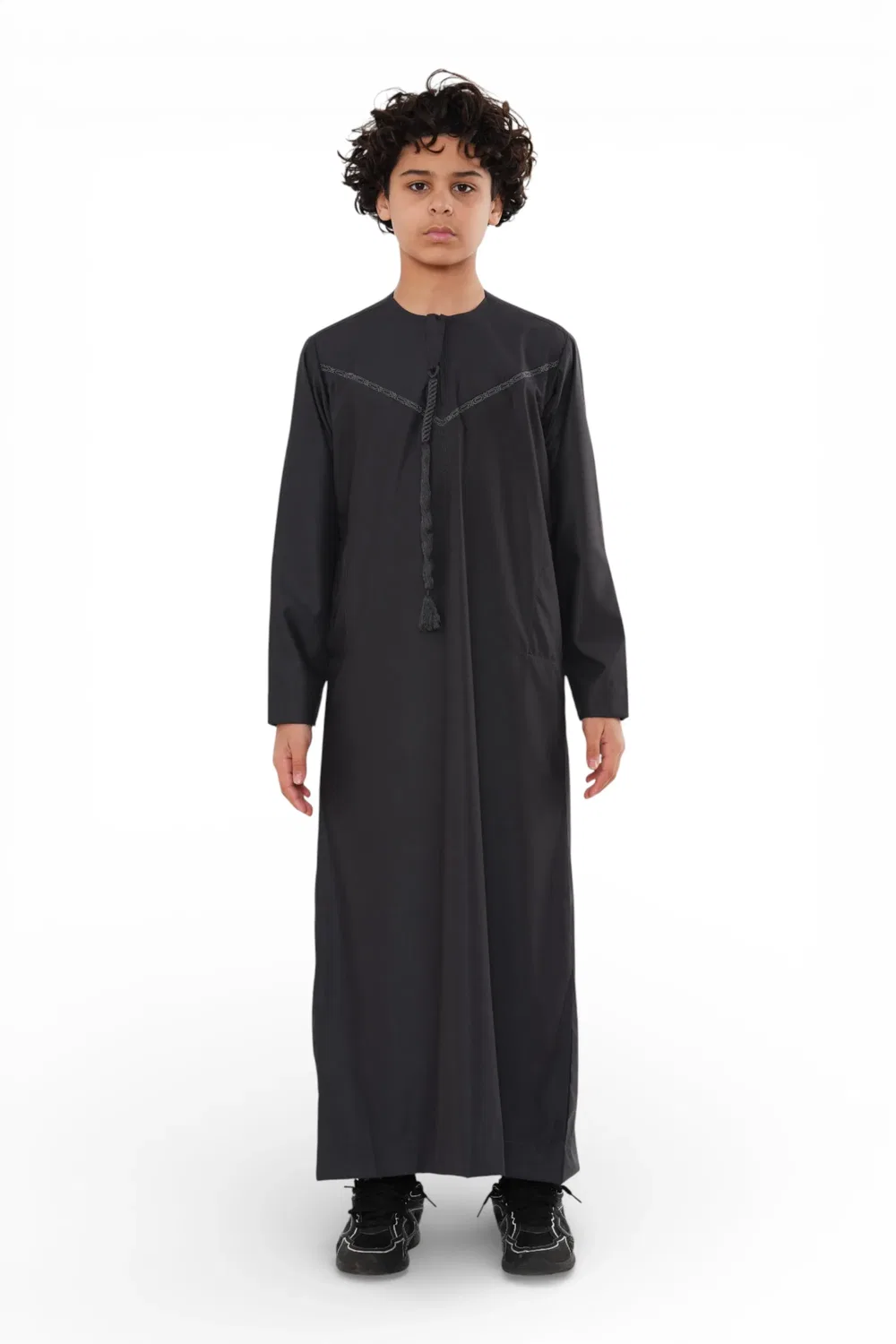 Moroccan Thobe для мальчиков Infinity Leather, антрацитовый