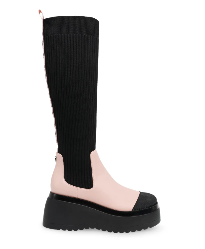 Сапоги женские Steve Madden из искусственной кожи и ткани, розовый