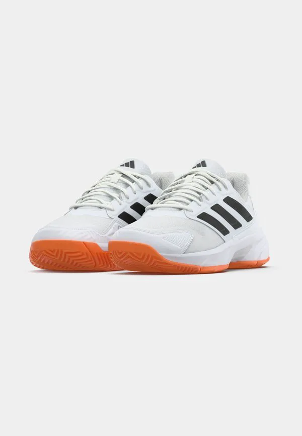 Теннисные кроссовки courtjam control 3 all-court Adidas Performance, Footwear White/Core Black/Lucid Orange — фото 3