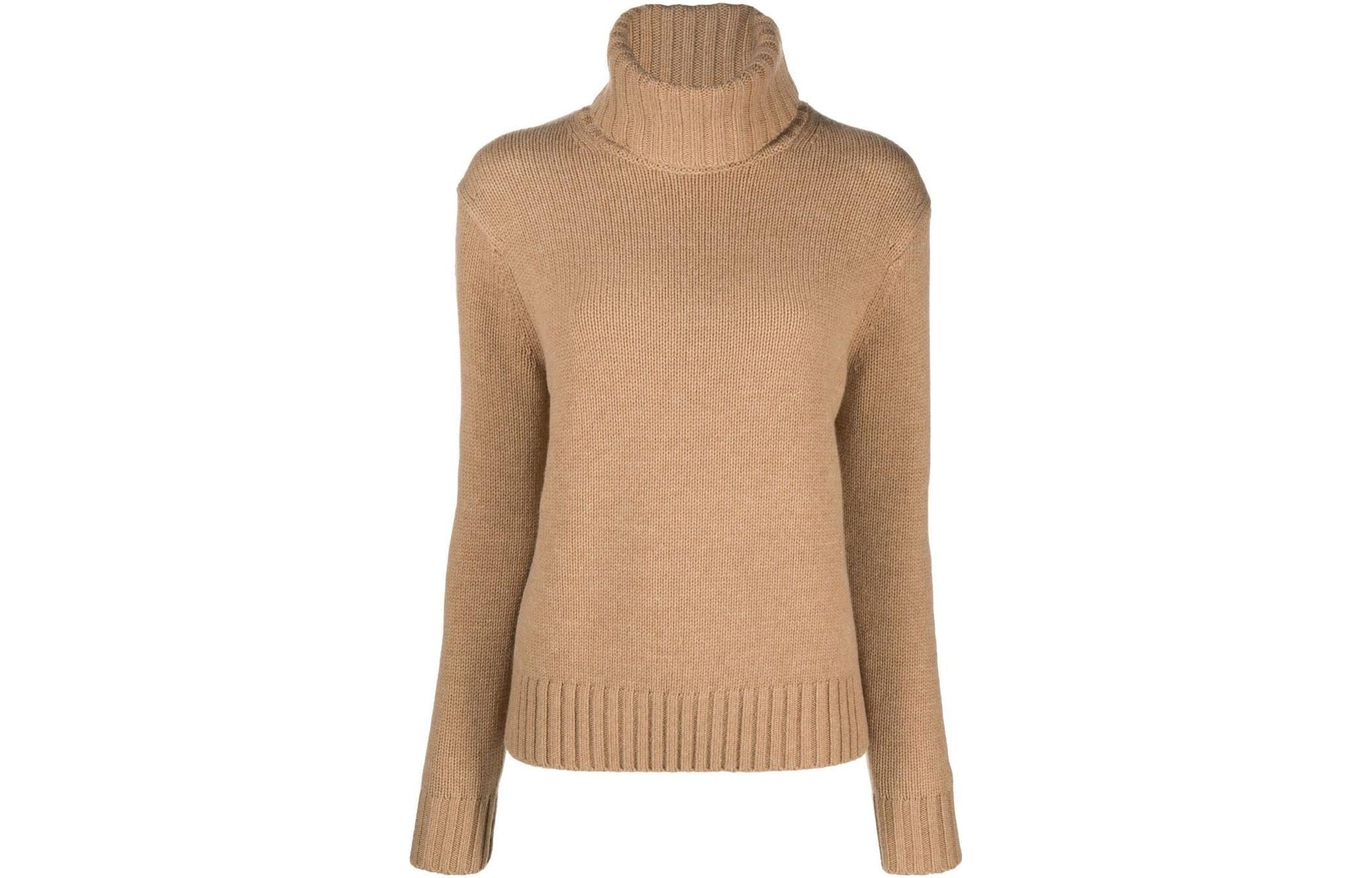 

Водолазка из шерсти Polo Ralph Lauren, коричневый