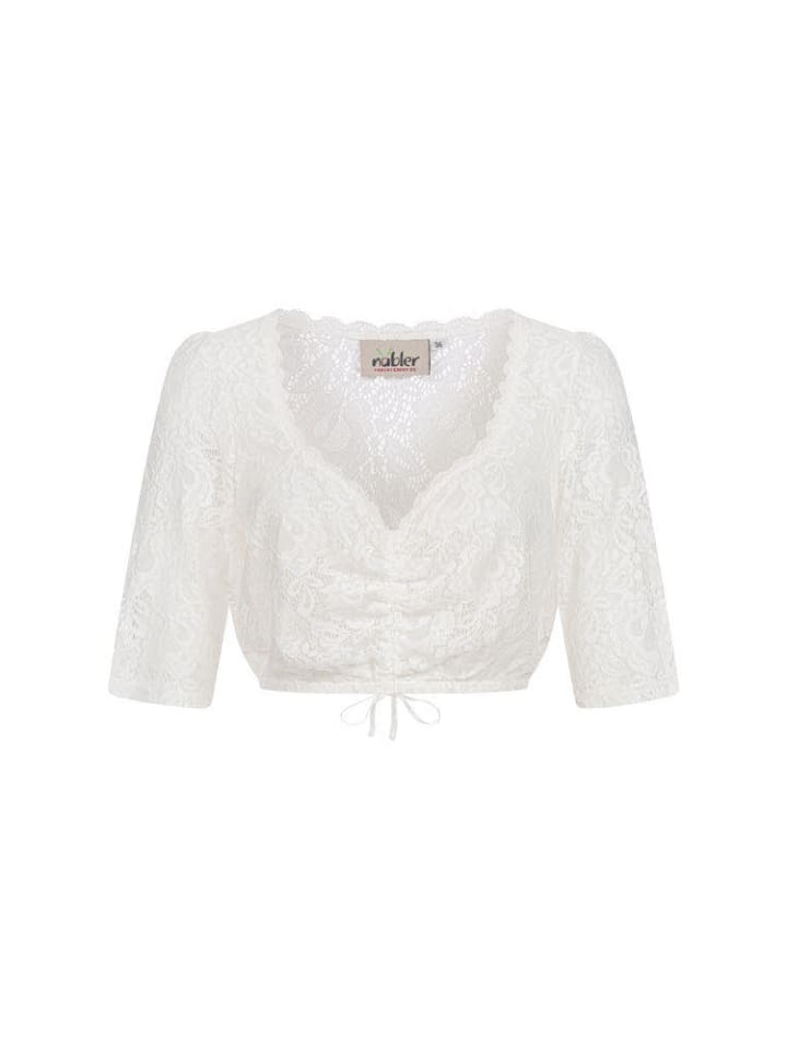 

Блузка с короткими рукавами и дирндль Жозефина кремового цвета Nübler