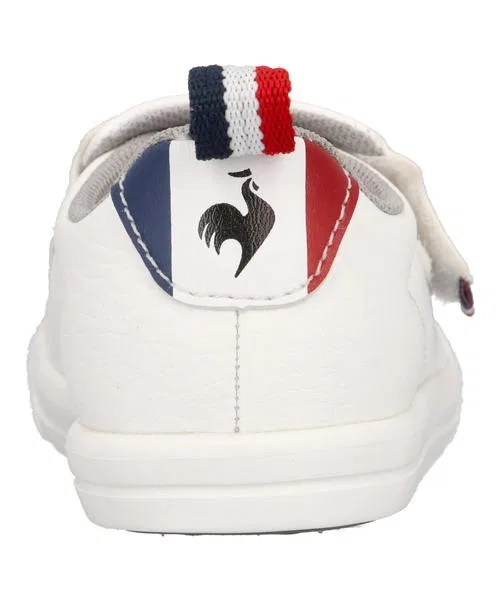 Детские кроссовки le coq sportif LA ROLAND 2 F на липучке белые — фото 2