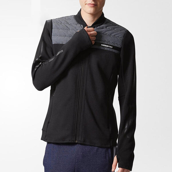 Пуховик Men's adidas neo Athleisure Casual Sports Thin Black Down Jacket, черный — фото 3