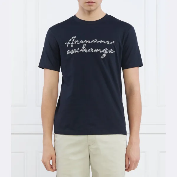 

Футболка стандартного кроя Armani Exchange, синий
