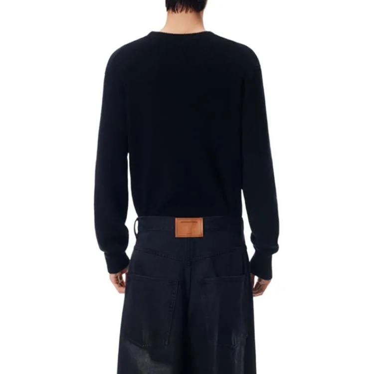 SS26 Knitwear мужской Alexander Wang, черный — фото 4