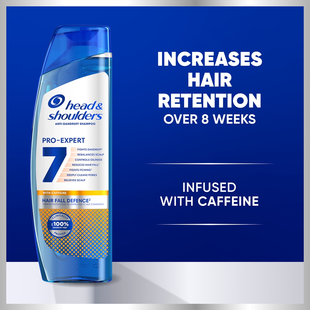 Шампунь Pro-Expert 7 против выпадения волос, перхоти и выпадения волос с кофеином Head & Shoulders, 250 мл — фото 2