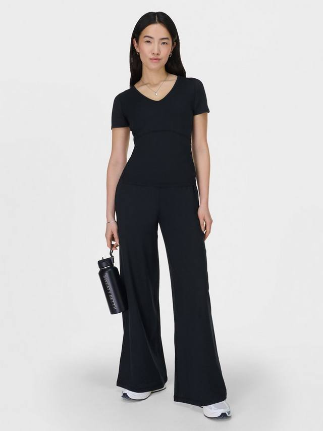 

Футболка Gaia с V-образным вырезом Sweaty Betty, Black