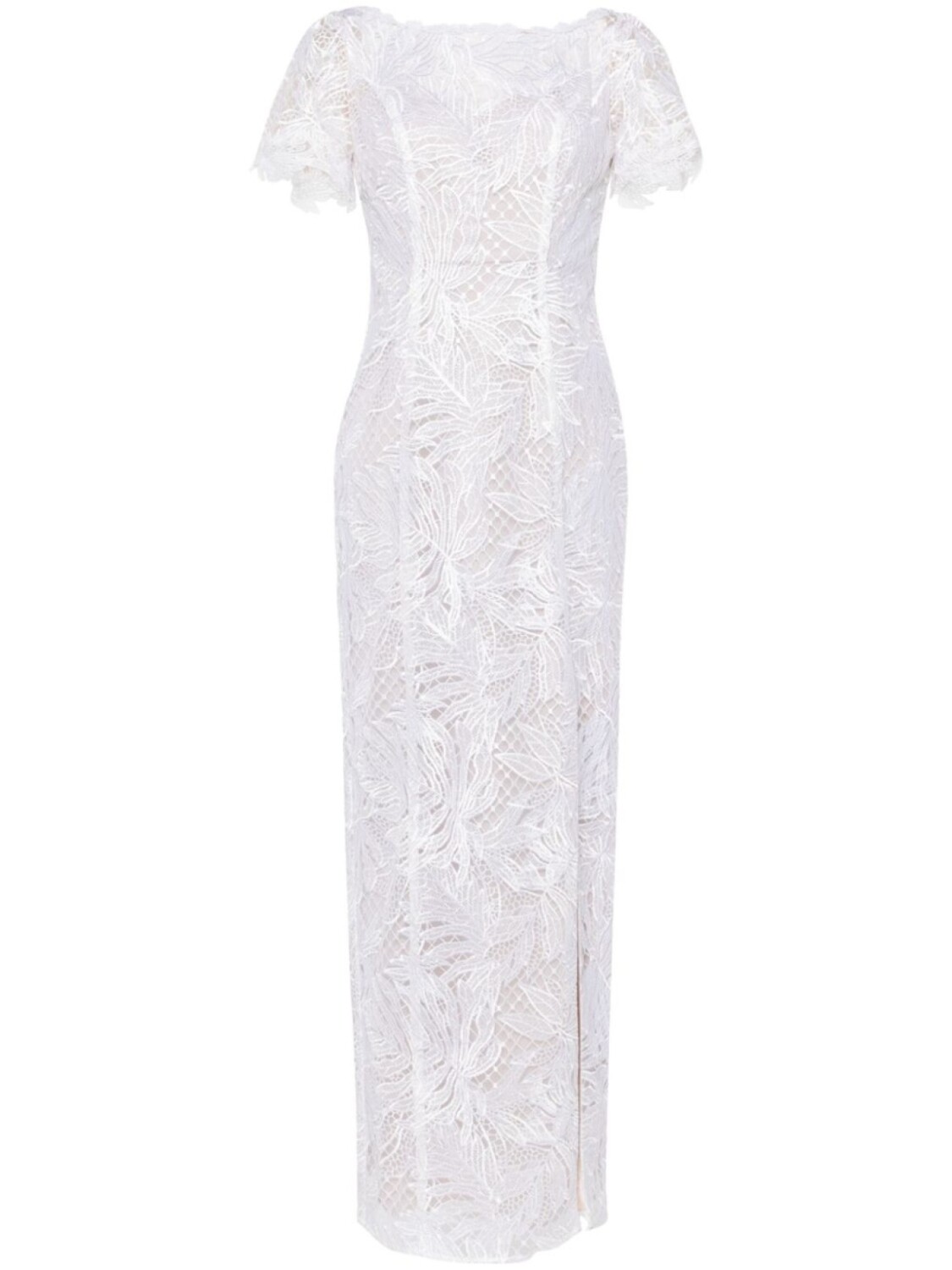 

Кружевное платье макси Marchesa Notte, белый