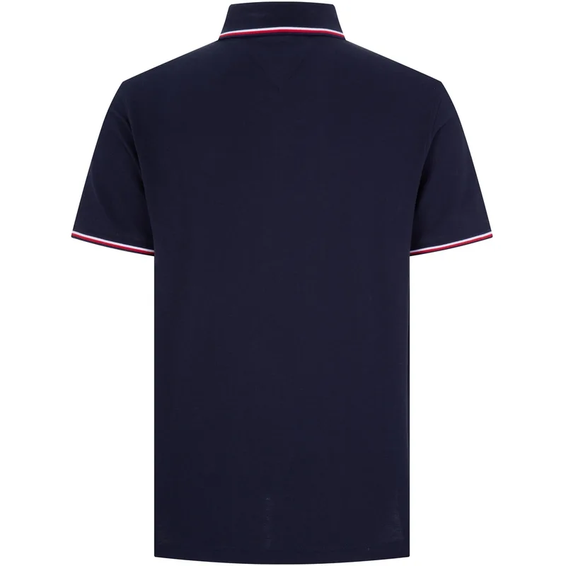Tommy Hilfiger Футболка-поло мужская темно-синяя — фото 4