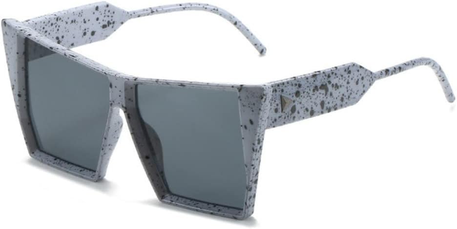 

Солнцезащитные очки «кошачий глаз» для женщин, винтажные зелено-оранжевые градиентные солнцезащитные очки с заклепками, защита от УФ-излучения UV400 LANGSER, Gray Print