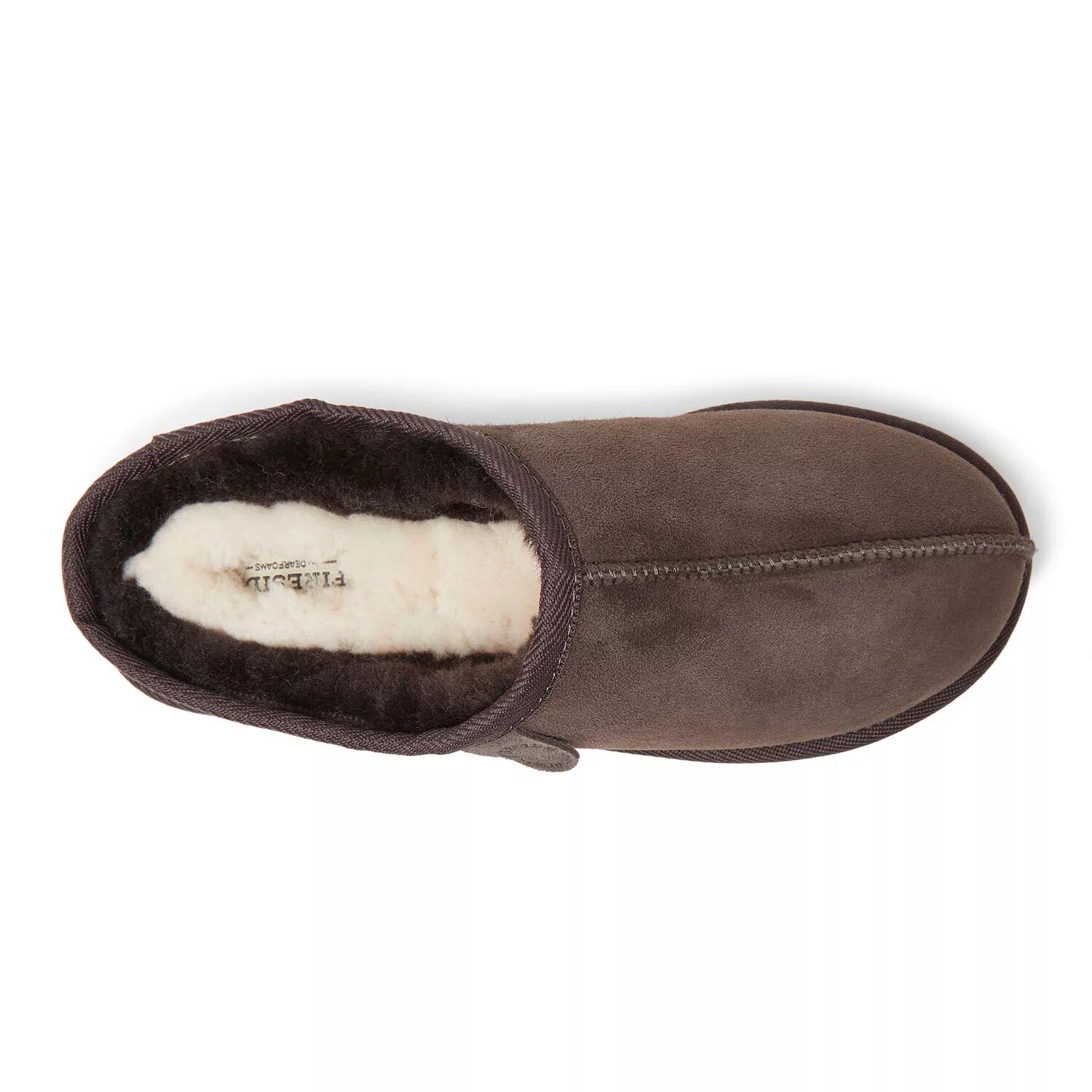 Мужские тапочки Fireside by Dearfoams Grafton из натуральной овчины Dearfoams — фото 4
