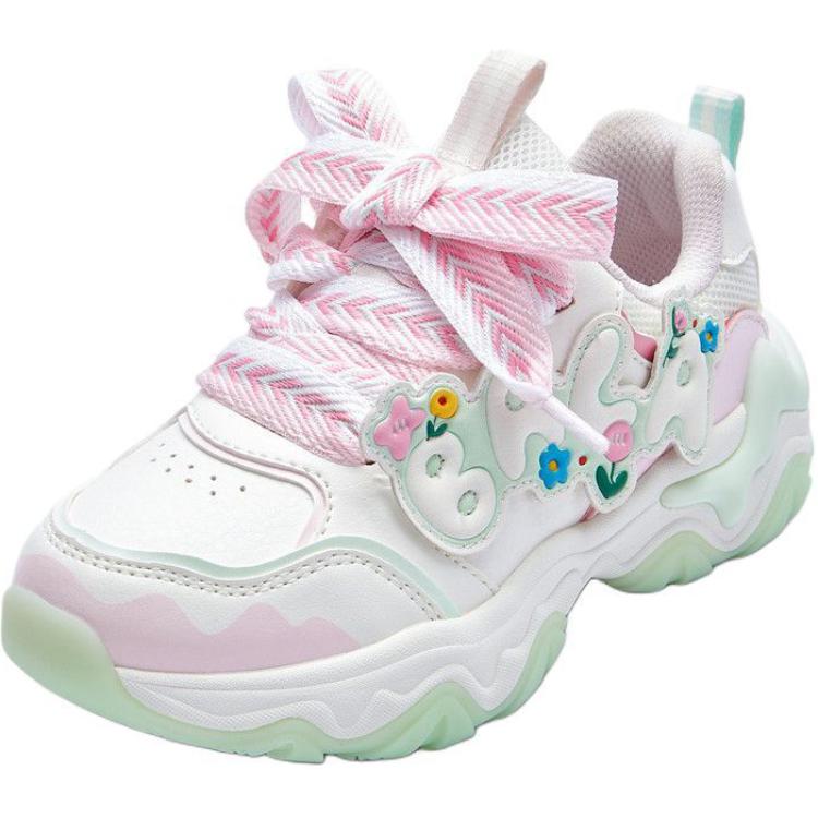 

BALABALA Белые детские повседневные противоскользящие износостойкие низкие кеды