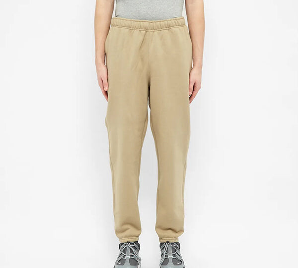 Брюки lab logo retro classic fleece lined bundle feet sports pants khaki Nike, хаки — фото 4