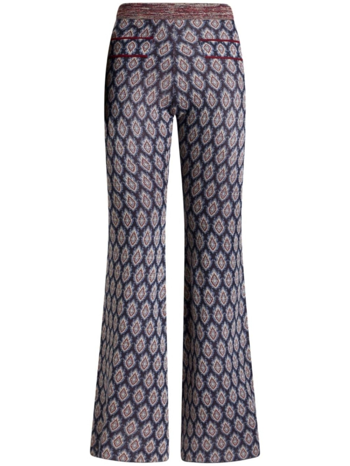 

ETRO брюки жаккардового плетения, синий