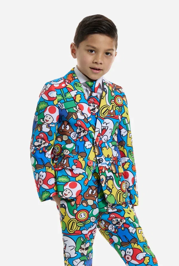 Костюм супергероя Boys Super Mario Suit Opposuits, разноцветный