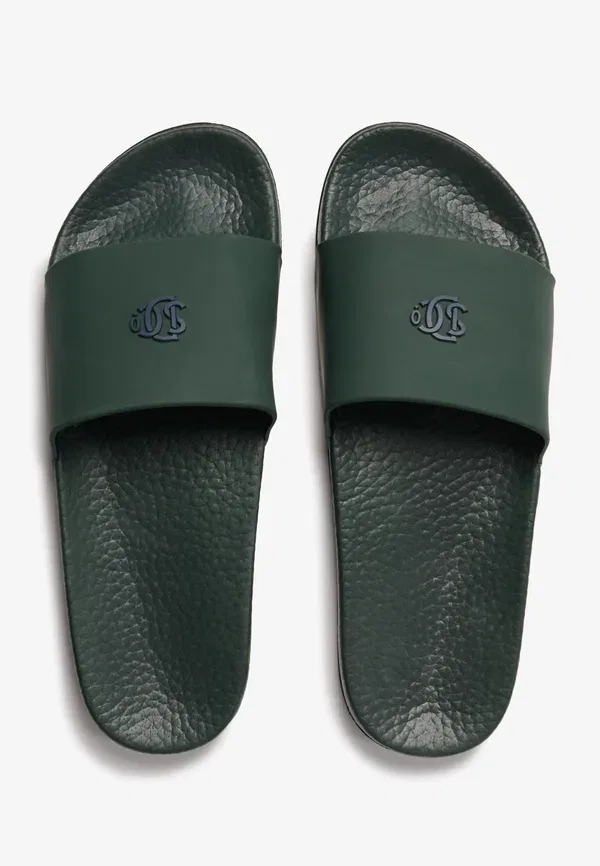 Сланцы Superdry sd&co. pool sliders, тёмно-зелёный, атлантический синий — фото 4