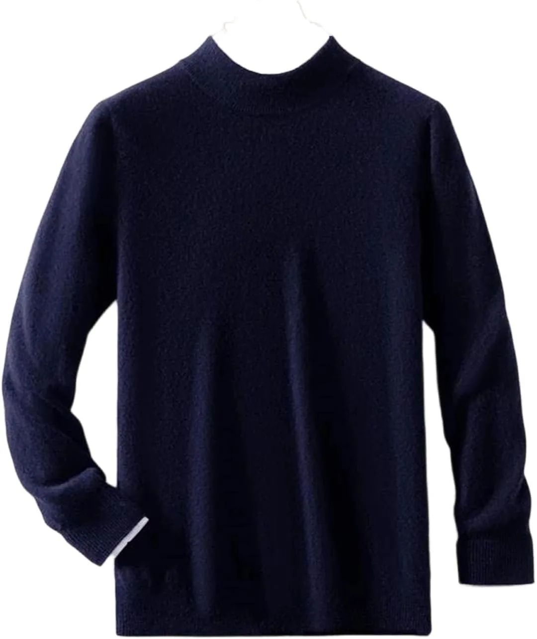 

Мужской шерстяной полуводолазный свитер мягкий свободный вязаный пуловер