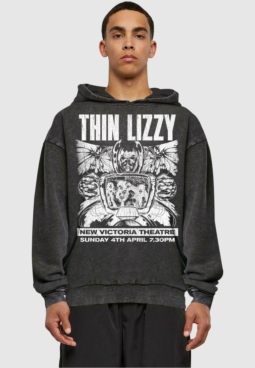 

Толстовка с капюшоном THIN LIZZY NEW VICTORIA THEATRE Merchcode, черный