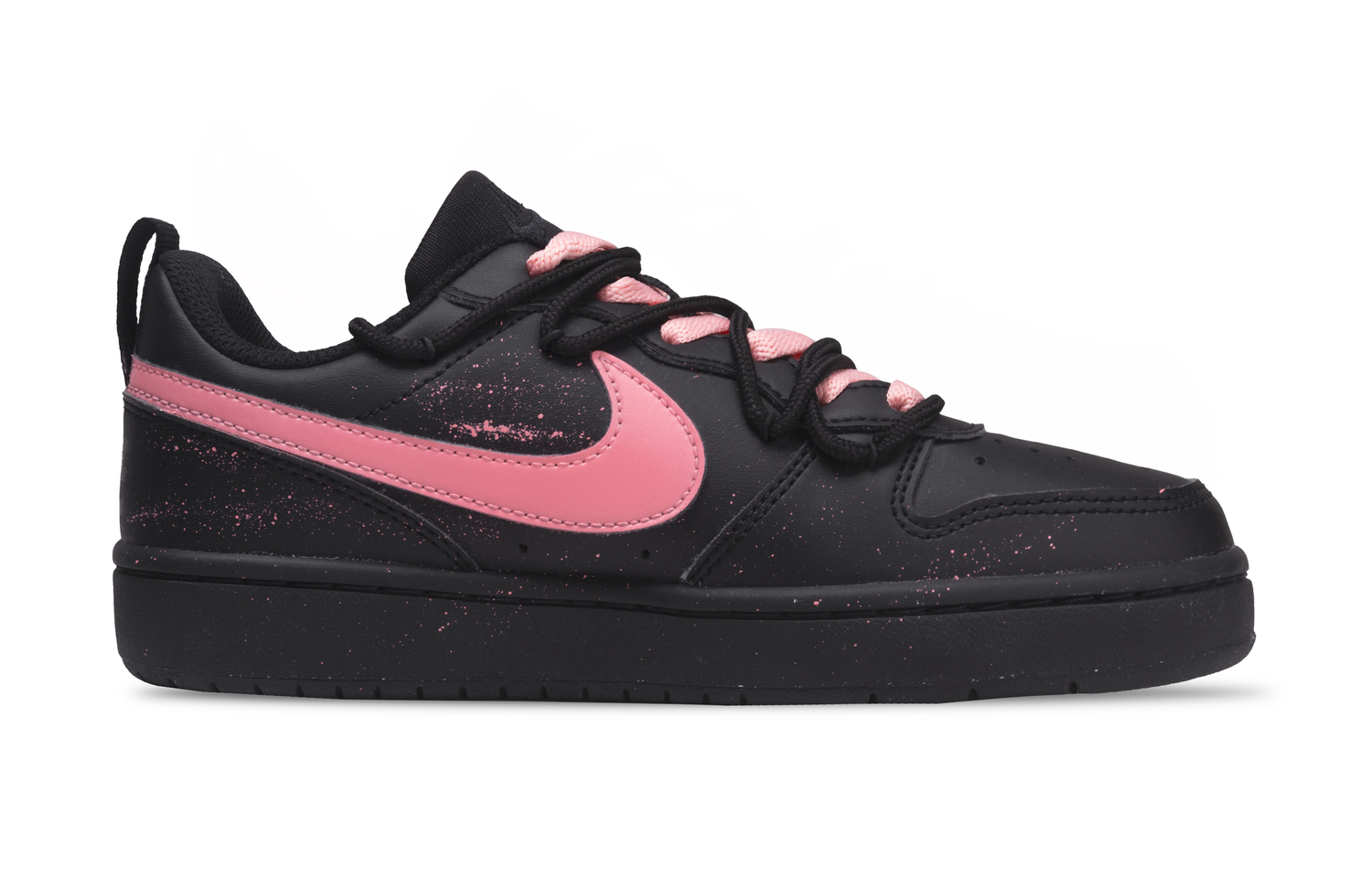 Nike Court Borough Sweetheart Floral Charm 2.0 нескользящие, устойчивые к скольжению низкие кеды для скейтборда black детские — фото 4