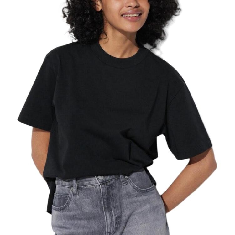 

Футболка женская черная Uniqlo