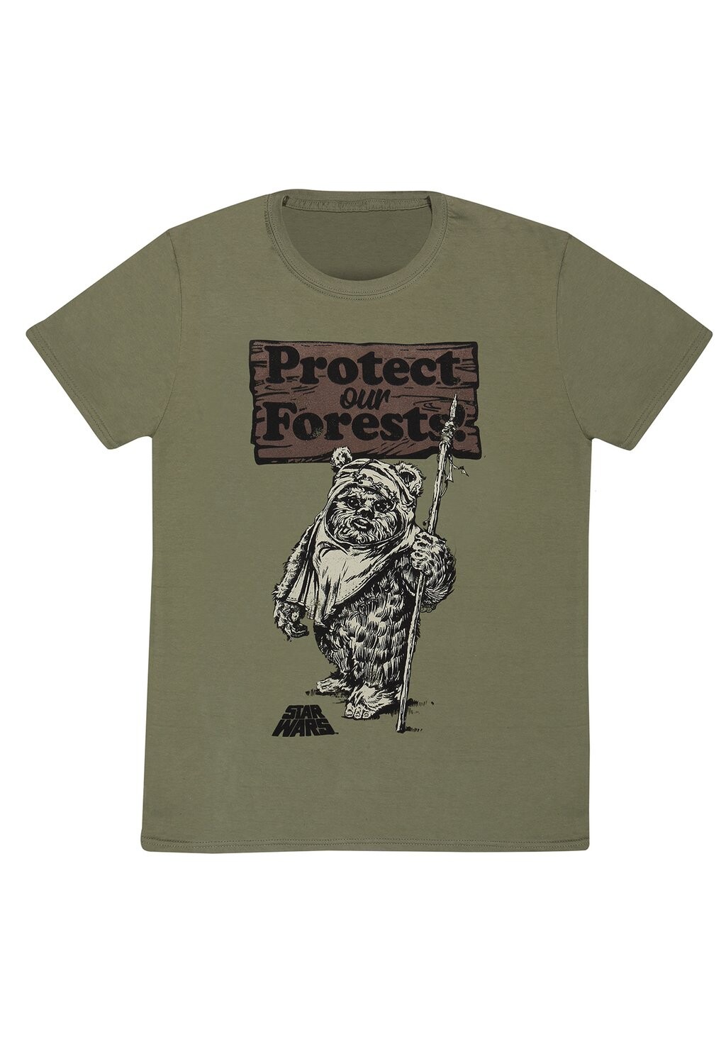 

Футболка с принтом STAR WARS PROTECT OUR FORESTS Henry Tiger, оливковый