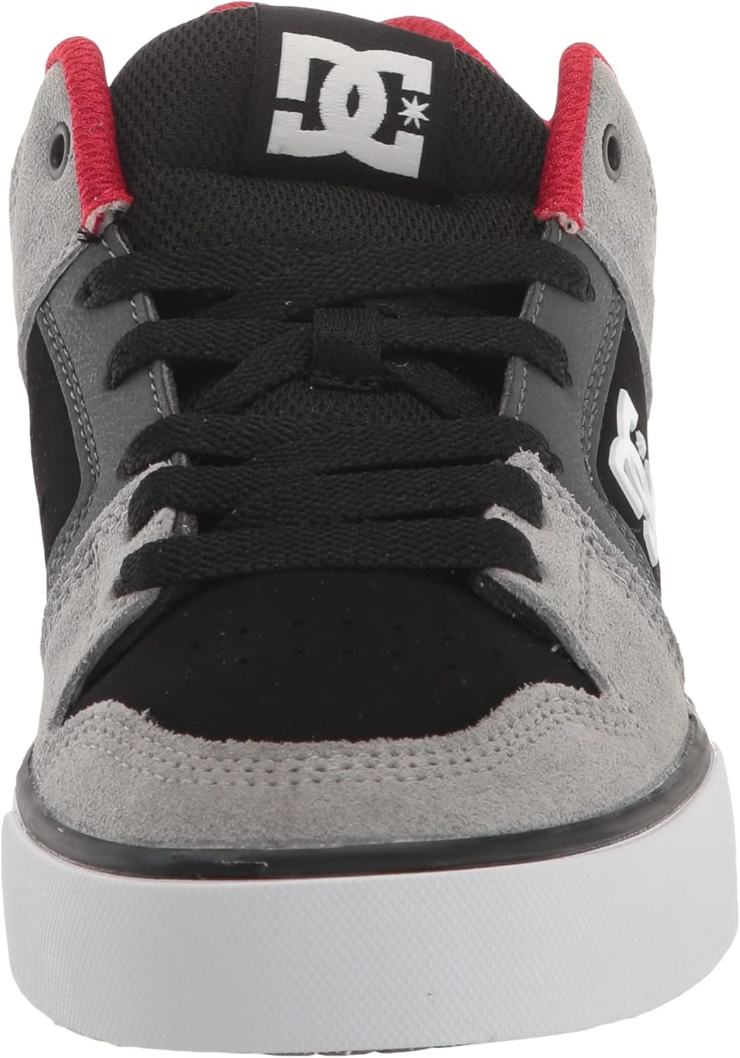 Мужские кроссовки DC Shoes Pure Mid для повседневного ношения и скейтбординга, черный/красный/серый — фото 2