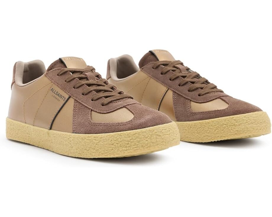 

Кроссовки AllSaints Jaimee Met Sneakers, цвет Bronze Brown