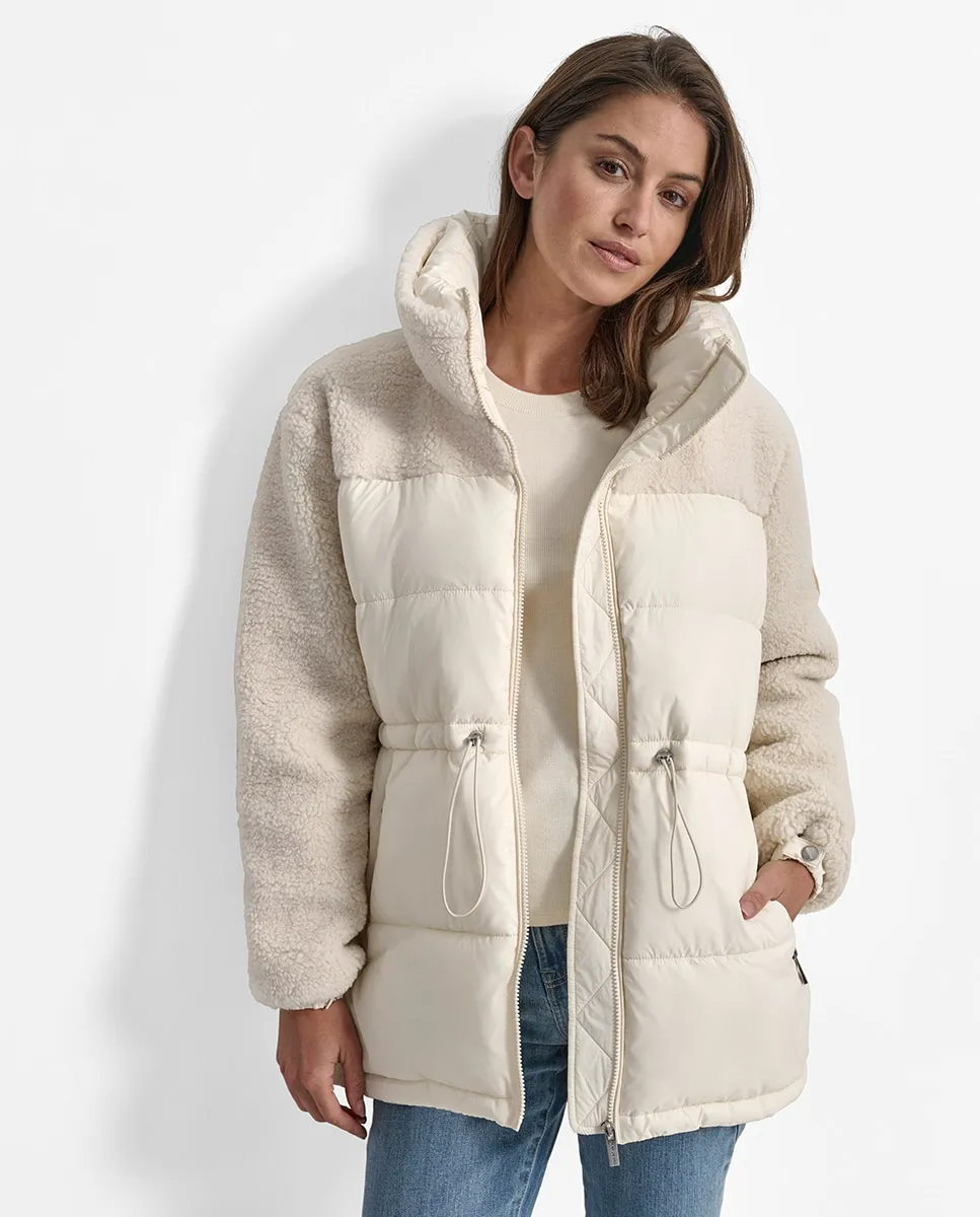 

Женская стеганая куртка с регулируемой талией и молнией Dkny Jeans, кремовый, Бежевый, Женская стеганая куртка с регулируемой талией и молнией Dkny Jeans, кремовый