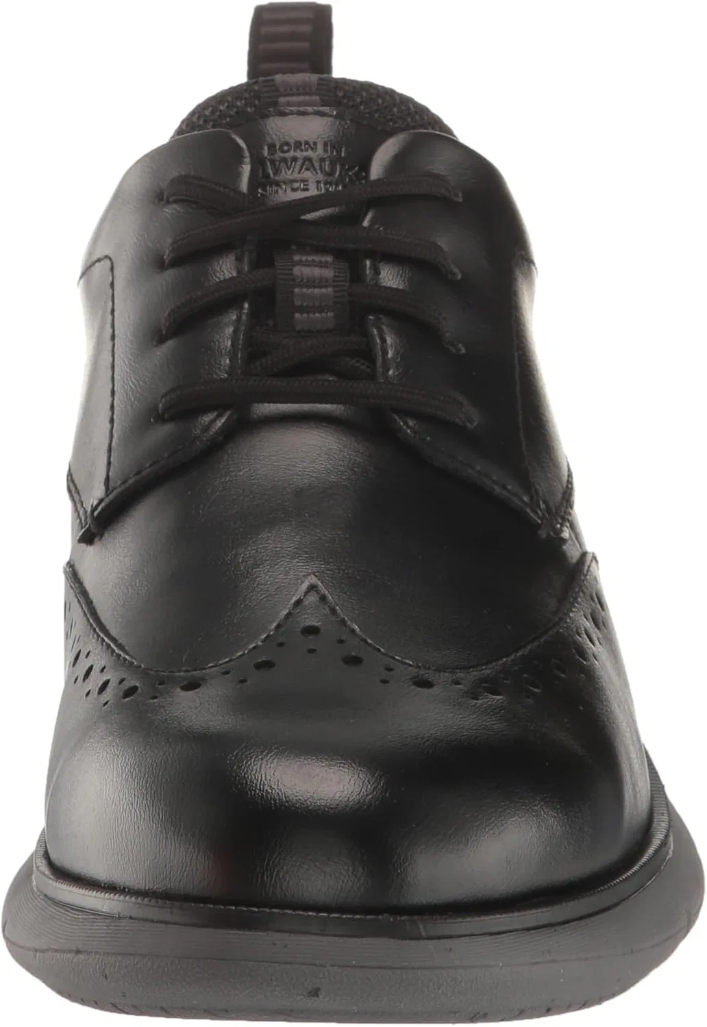 Мужские оксфорды Nunn Bush Stance Wingtip Brogue Detail, легкие и удобные, на шнуровке, Black — фото 2