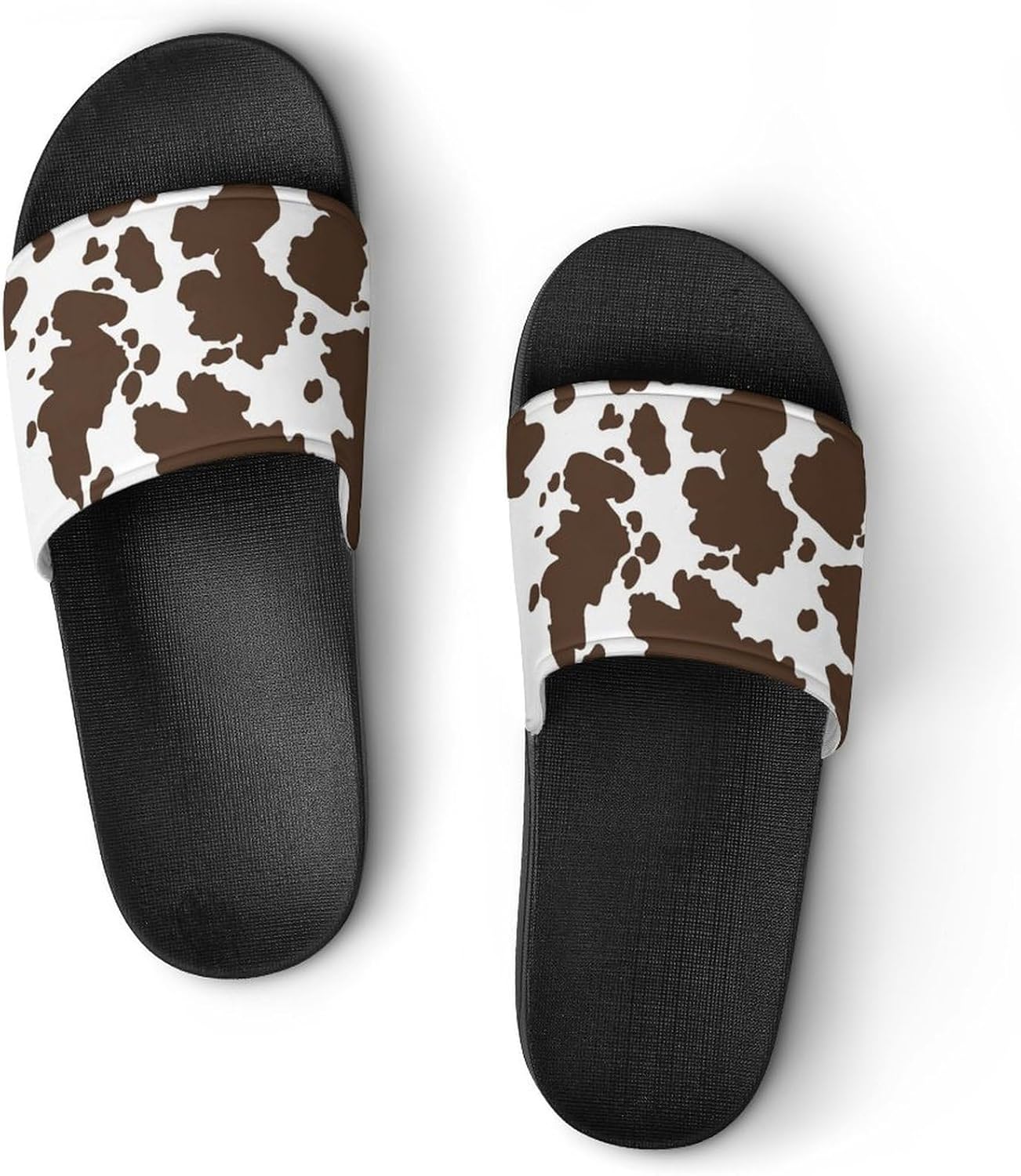 

Тапочки для ванной с принтом маринованных огурцов Jeireumteor, мягкие домашние шлепанцы для душа с открытым носком, тапочки для женщин и мужчин, унисекс, Cute Cow Prints