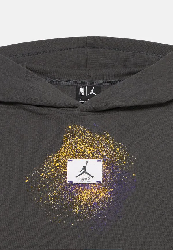 Худи унисекс nba los angeles lakers flight Nike Performance, Anthracite — фото 4