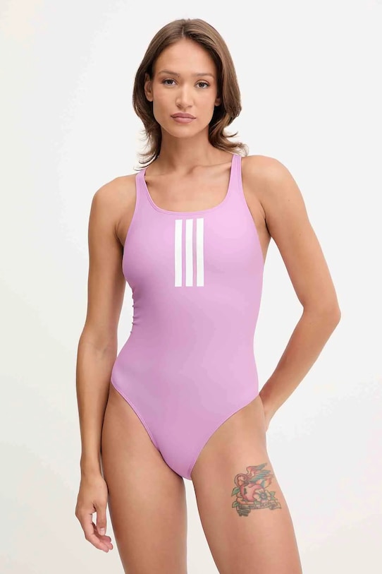 

Цельный купальник 3-Stripes Adidas Performance, фиолетовый