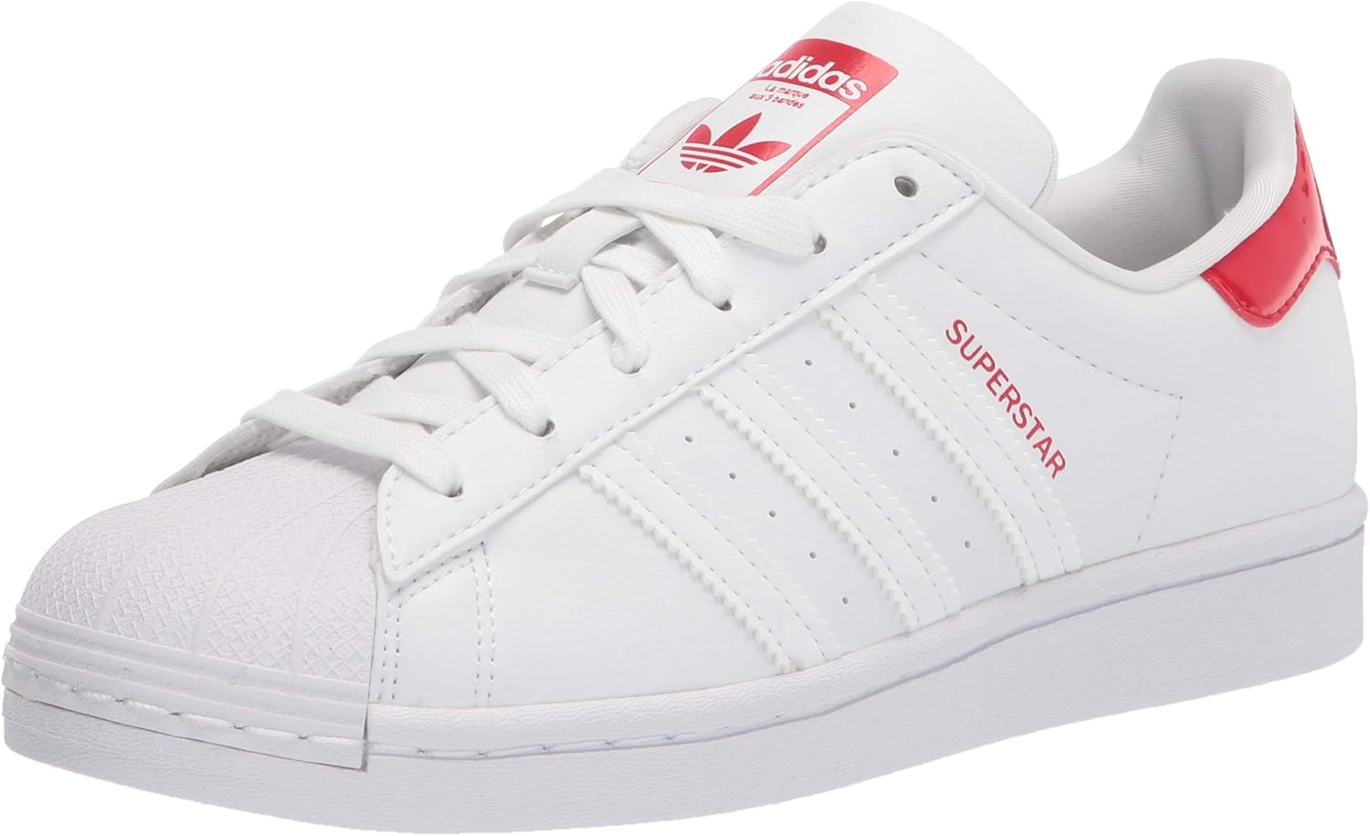 

Кроссовки adidas Originals Kids' Superstar Camo J, белый/алый