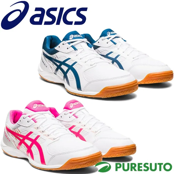 Унисекс кроссовки для настольного тенниса «Attack Hyperbeat 4» от ASICS, White/Mako Blue (100)