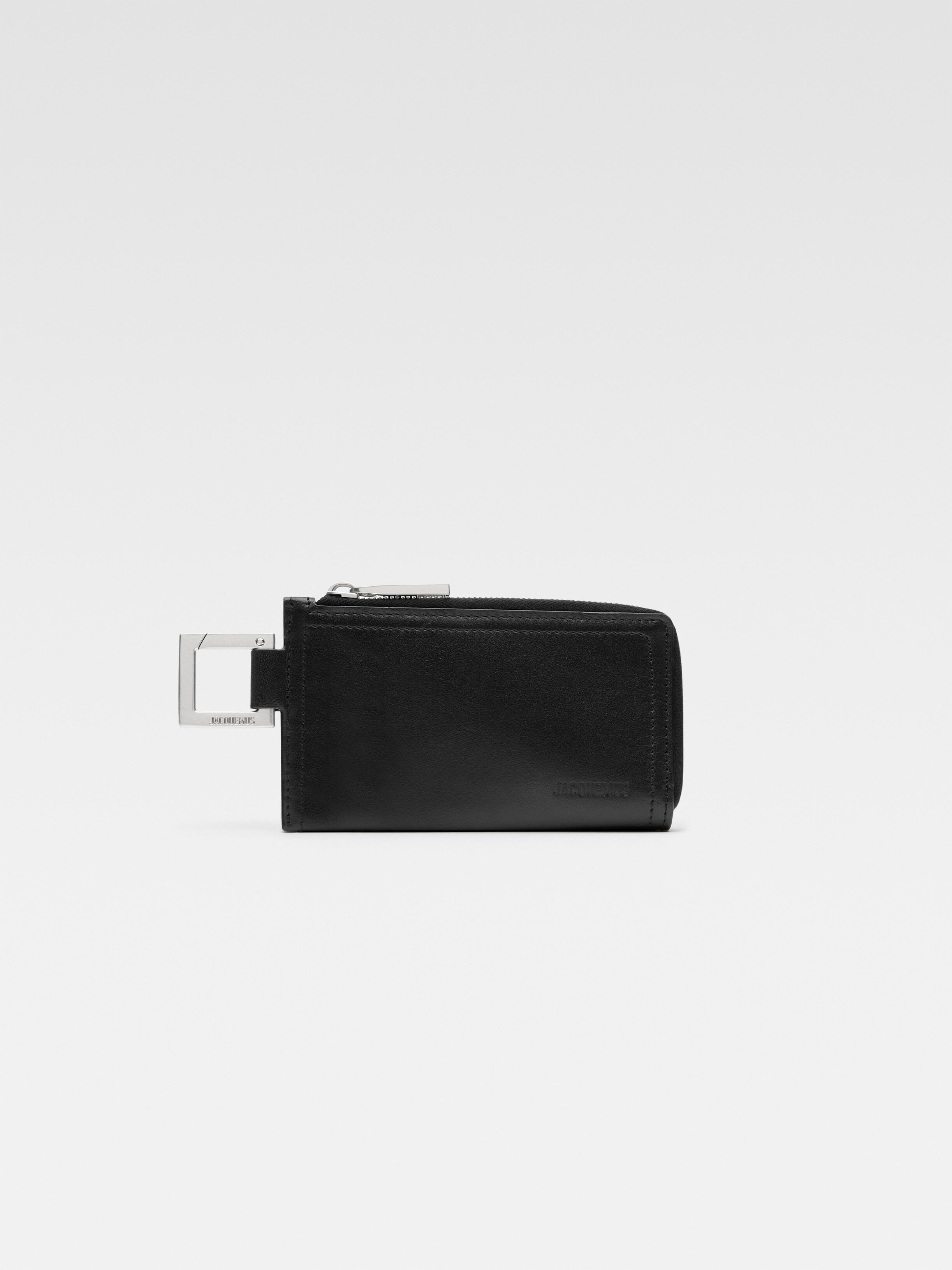 

Кошелек с клипсой JACQUEMUS The Cuerda zipped wallet, черный