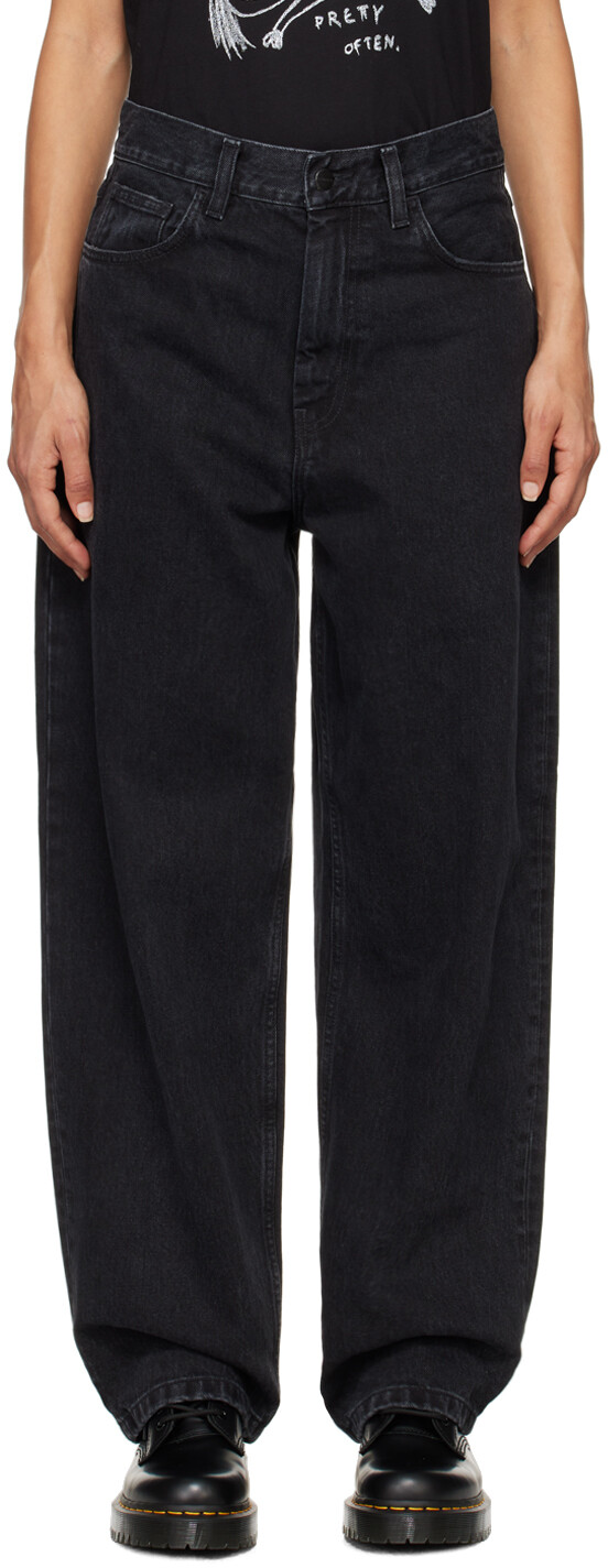 

Черные джинсы Brandon Carhartt Work In Progress, Black stone washed