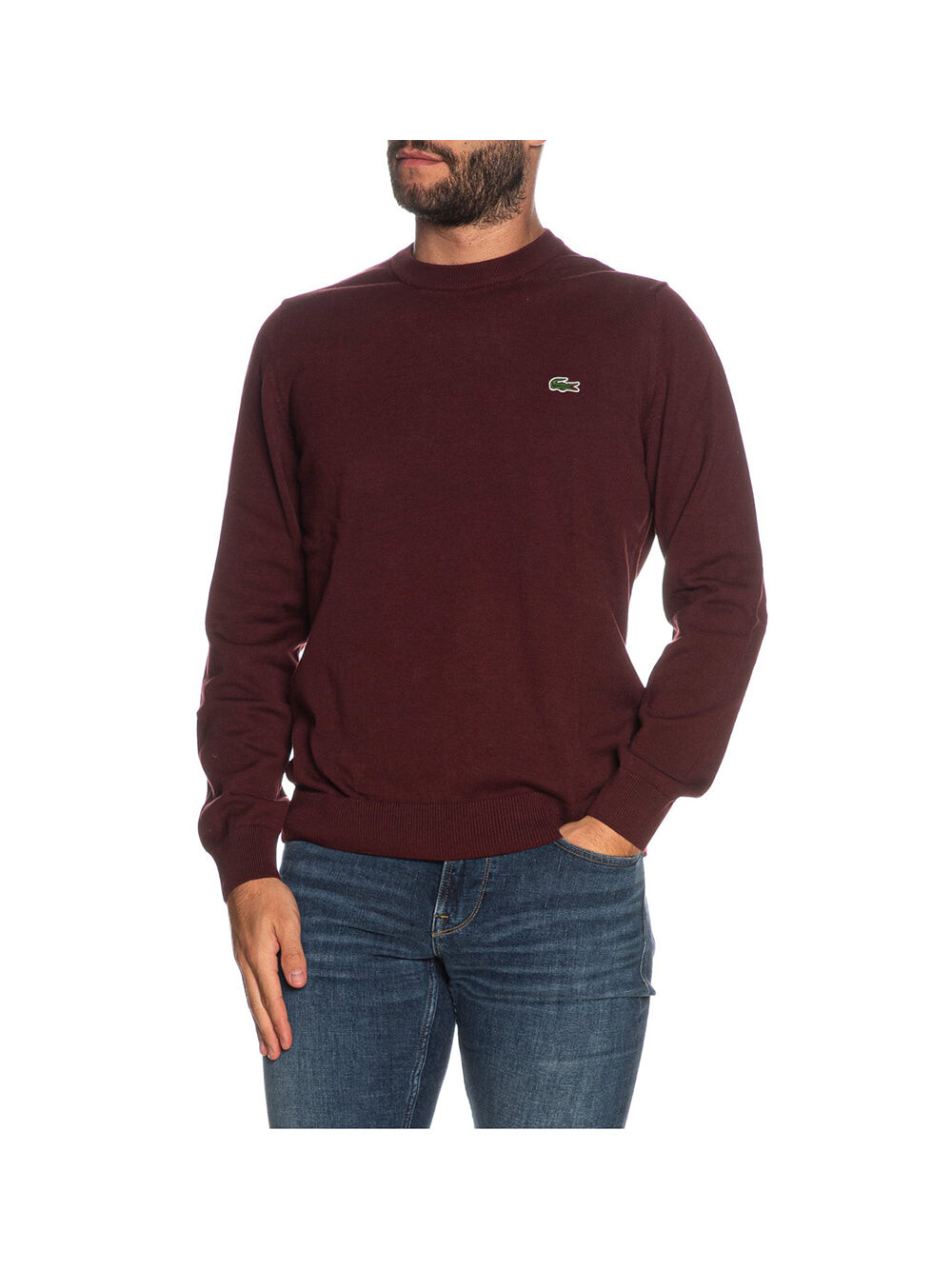 

Бордо мужской свитер Lacoste