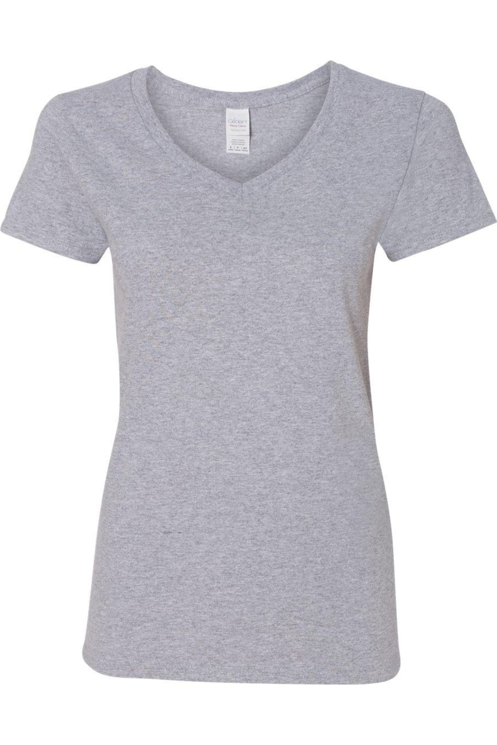 

Футболка женская Gildan Heavy Cotton с V-образным вырезом, цвет sport grey